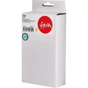 Картридж Sakura B3P21A (№727 Yellow) для HP, желтый, 130 мл.