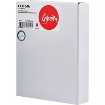 Картридж Sakura C13T04A340 (C13T04A M) для Epson, пурпурный, 85 мл., 8000 к.