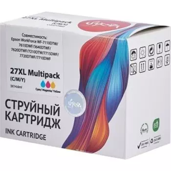 Картридж Sakura C13T27154022 (27XL Multipack) для Epson, 14,6 мл., 1100 к.