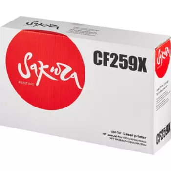 Картридж Sakura CF259X (59X) для HP, черный, 10000 к.