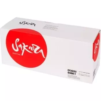Картридж Sakura CF362X/040HY для HP, Canon, желтый, 10000 к.