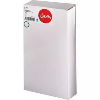 Картридж Sakura F9K17A (№728 Cyan) для HP, голубой, 300 мл.