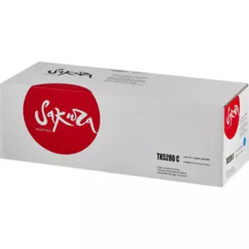 Картридж Sakura TK5280C (1T02TWCNL0) для Kyocera Mita, голубой, 11000 к.