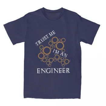 Мужская футболка Trust Me I Am An Engineer Смешные футболки Летняя футболка Винтаж Повседневные хлопковые топы S
