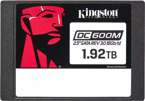 Накопитель SSD 2.5'' Kingston SEDC600M/1920G DC600M 1.92TB SATA 6Gb/s 3D TLC 560/530MB/s IOPS 94K/78K TBW 3504 DWPD 1