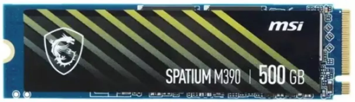 Накопитель SSD M.2 2280 MSI SPATIUM M390 NVMe M.2 500GB PCIe Gen3x4 NVMe 1.4 3300/2300MB/s IOPS 300K/550K MTBF 1.5M 200 TBW