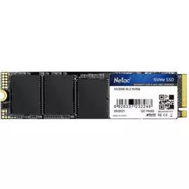 Накопитель SSD M.2 2280 Netac NT01NV2000-512-E4X NV2000 512GB PCIe Gen3*4 NVMe 3D TLC 2500/2100MB/s MTBF 2M