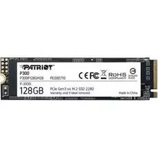 Накопитель SSD M.2 2280 Patriot Memory P300P128GM28 P300 128GB PCIe Gen3 x 4 NVMe 1600/600MB/s 290K/150K IOPS