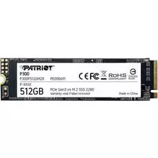 Накопитель SSD M.2 2280 Patriot Memory P300P512GM28 P300 512GB PCI-E 3.0 x4 3D QLC 1700/1200MB/s IOPS 290K/260K