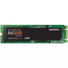 Накопитель SSD M.2 2280 Samsung MZ-N6E250BW 860 EVO 250GB V-NAND 3bit MLC SATA 6Gb/s 550/520MB/s 97K/88K IOPS MTBF 1.5M RTL