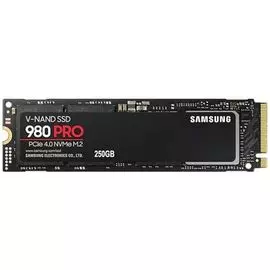 Накопитель SSD M.2 2280 Samsung MZ-V8P250BW 980 PRO 250GB PCIe Gen 4.0 x4 NVMe V-NAND 3-bit MLC 6400/2700MB/s IOPs 500K/600K MTBF 1.5M