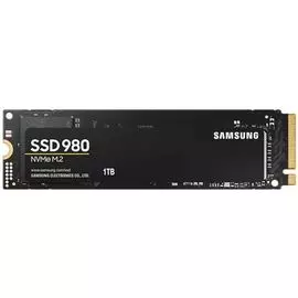 Накопитель SSD M.2 2280 Samsung MZ-V8V1T0BW 980 1TB PCIe Gen 3.0 x4, NVMe 1.4 V-NAND 3-bit MLC 3500/3000MB/s IOPs 500K/480K MTBF 1.5M