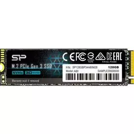 Накопитель SSD M.2 2280 Silicon Power SP128GBP34A60M28 P34A60 128GB PCI-E 3x4 2200/1600MB/s MTBF 2M