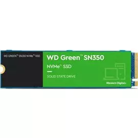 Накопитель SSD M.2 2280 Western Digital WDS480G2G0C WD Green SN350 480GB PCI-E Gen 3 x4 TLC 2400/1650MB/s IOPS 220K/170K MTTF 1M