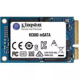 Накопитель SSD mSATA Kingston SKC600MS/1024G KC600 1TB SATA 6Gb/s 3D TLC 550/520MB/s MTBF 1M