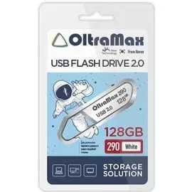 Накопитель USB 2.0 128GB OltraMax OM-128GB-290-White 290, белый