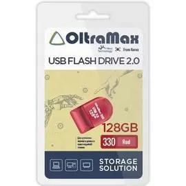 Накопитель USB 2.0 128GB OltraMax OM-128GB-330-Red 330, красный