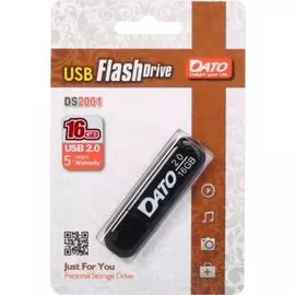 Накопитель USB 2.0 16GB Dato DS2001-16G черный