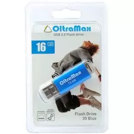 Накопитель USB 2.0 16GB OltraMax OM016GB30-Bl 30, синий