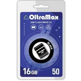 Накопитель USB 2.0 16GB OltraMax OM016GB-mini-50-B 50, чёрный