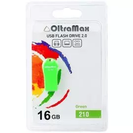 Накопитель USB 2.0 16GB OltraMax OM-16GB-210-Green