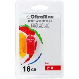 Накопитель USB 2.0 16GB OltraMax OM-16GB-210-Red