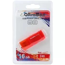 Накопитель USB 2.0 16GB OltraMax OM-16GB-240-Red 240, красный