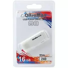 Накопитель USB 2.0 16GB OltraMax OM-16GB-240-White 240, белый