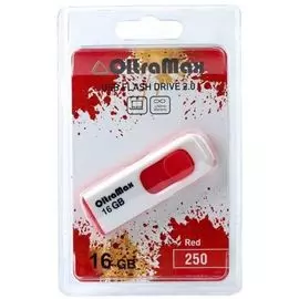Накопитель USB 2.0 16GB OltraMax OM-16GB-250-Red 250, красный