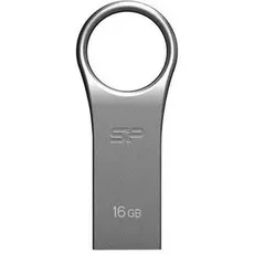 Накопитель USB 2.0 16GB Silicon Power Firma F80 SP016GBUF2F80V1S серебристый
