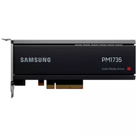 Накопитель SSD HH/HL PCIe Card Samsung MZPLJ6T4HALA-00007 PM1735 6.4TB PCIe Gen4 x8 TLC 8000/3800MB/s IOPS 1500K/250K MTBF 2M