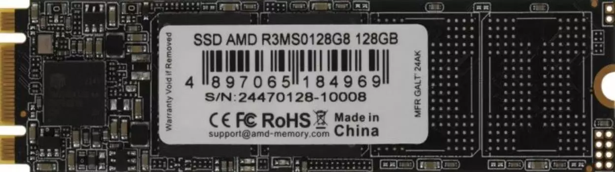 Накопитель SSD M.2 2280 AMD R3MS0128G8 128GB, 450/520MB/s