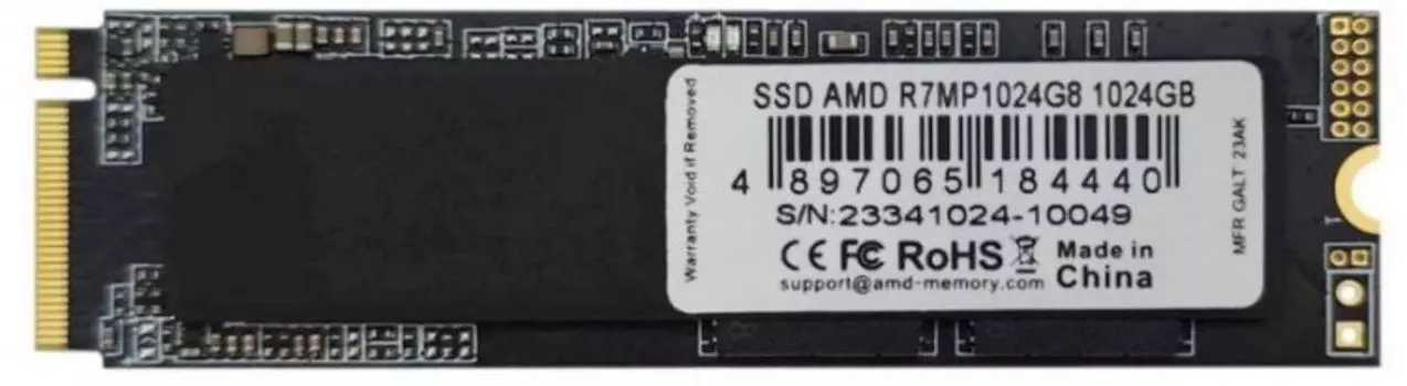Накопитель SSD M.2 2280 AMD R7MP1024G8 1TB PCIe 4.0 x4 5300/4800MB/s