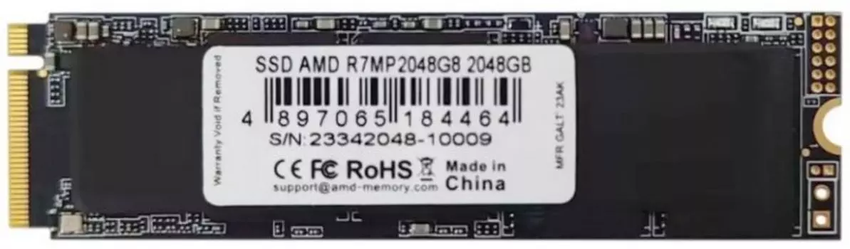 Накопитель SSD M.2 2280 AMD R7MP2048G8 2TB PCIe 4.0 x4 5100/4600MB/s