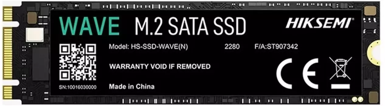 Накопитель SSD M.2 2280 HIKVISION HS-SSD-WAVE(N) 512G 512GB, 560/500MB/s, 3D NAND, 140TBW