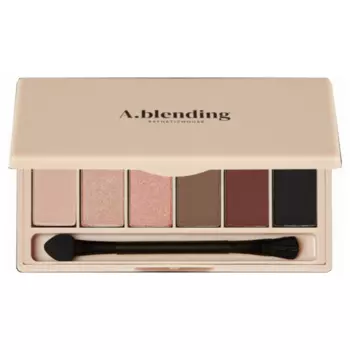 Тени для век A.blending Pro Eyeshadow Palette (12609, 02, Сияние Nude Glow, 6*2 г)