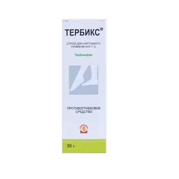 Тербикс 1% спрей для наружного применения 30 г