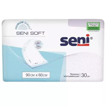 Seni Софт Пеленки впитывающие 60смх90 см 30 шт