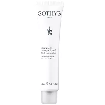 Sothys Маска-эксфолиант 2-в-1 40 мл Черный чай-Бергамот