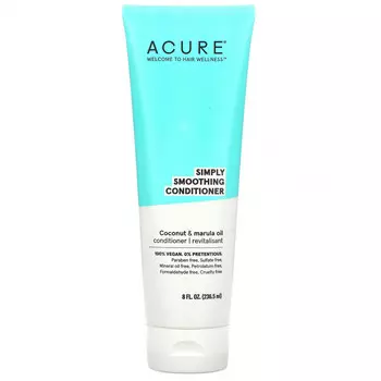 Acure, Кондиционер Simply Smoothing, масло кокоса и марулы, 236,5 мл (8 жидк. Унций)