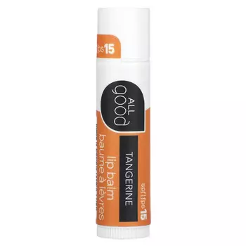 All Good Products, Бальзам для губ, SPF 15, мандарин, 4,2 г (0,15 унции)