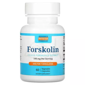 Advance Physician Formulas, Форсколин - экстракт корня колеус форсколии, 100 мг, 60 капсул
