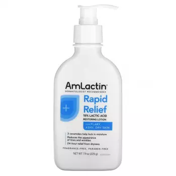 AmLactin, Восстанавливающий лосьон для быстрого облегчения состояния, без отдушек, 225 г (7,9 унции)
