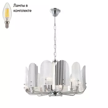 Люстра подвесная с лампочками iLamp 15571-6 CR+MULT+Lamps