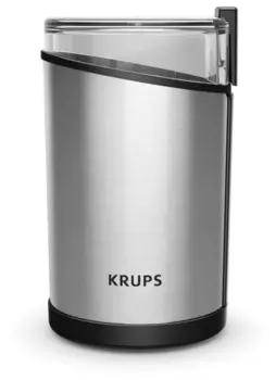 Кофемолка Krups GX204D10, ротационный нож, 85 г, 200 Вт, серебристый,черный (GX204D10)