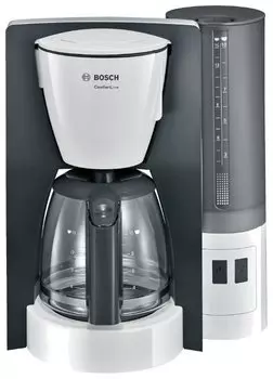 Кофеварка капельная Bosch TKA 6A041, молотый, 1.25л, серый/белый, 1200Вт