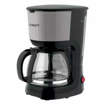 Кофеварка капельная Scarlett SC-CM33011, 750 Вт, кофе молотый, 1.25 л/1.25 л, черный/серебристый (SC-CM33011)