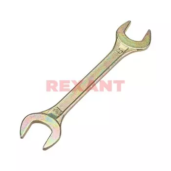 Ключ гаечный рожковый 20x22 мм, углеродистая сталь, REXANT ZINC (12-5832-2)