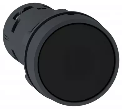 Кнопка плоская 22.5мм, 1NO 1NC, черный, Schneider Electric Harmony (XB7NH25)