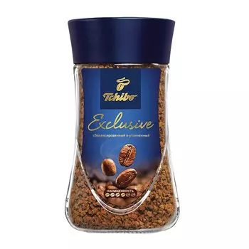 Кофе растворимый Tchibo Exclusive 190г, стеклянная банка, сублимированный (620028)